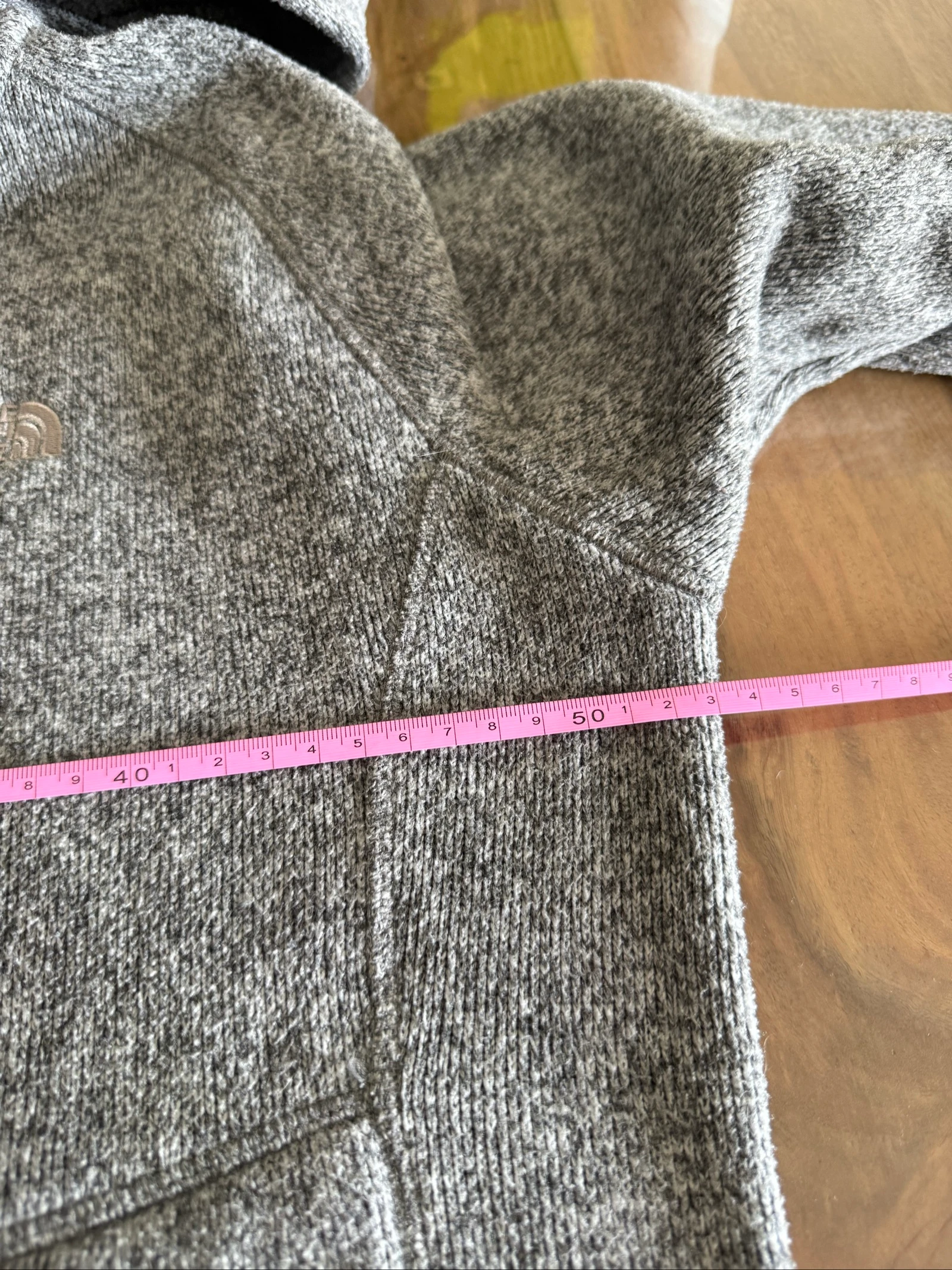 The North Face women's thick grey hooded fleece jacket size M – photo 15